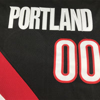 Men's Portland Trail Blazers Scoot Henderson #00 Black 2023 NBA Draft Swingman Jersey1 - Icon Edition