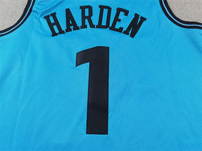 Men's LA Clippers James Harden #1 Light Blue 2024/25 Swingman Player Jersey1 - City Edition