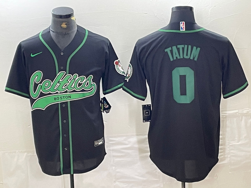 Men's Boston Celtics Jayson Tatum #0 Black Limited Player Jersey