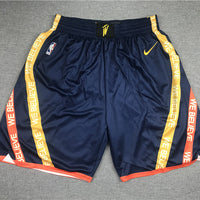 Men's Golden State Warriors Navy City Edition Basketball Shorts1