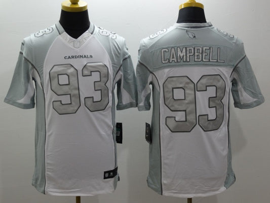 Men's Arizona Cardinals Calais Campbell #93 White Game Jersey1