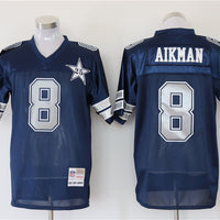 Troy Aikman Dallas Cowboys Mitchell Ness Navy Legacy Replica Jersey - JerseysFreak