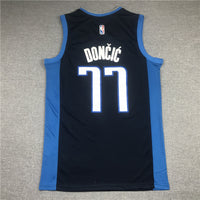 Men's Dallas Mavericks Luka Doncic #77 Navy 2020/21 Swingman Player Jersey1