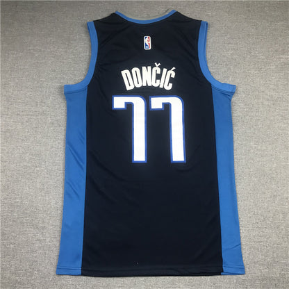 Men's Dallas Mavericks Luka Doncic #77 Navy 2020/21 Swingman Player Jersey1