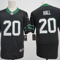 Men's New York Jets Breece Hall #20 Legacy Black Game Jersey