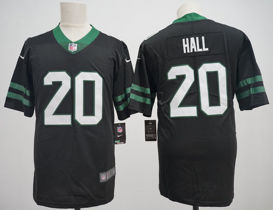 Men's New York Jets Breece Hall #20 Legacy Black Game Jersey