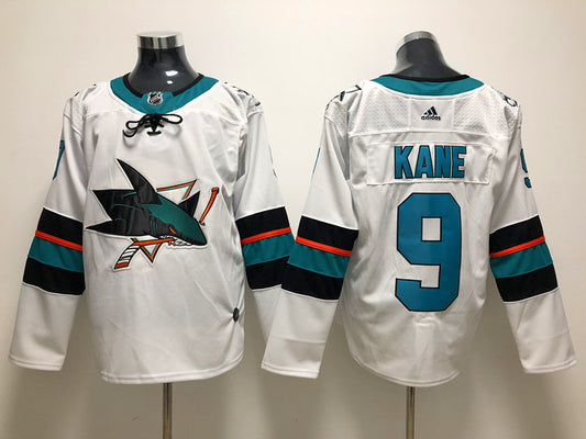 Men's San Jose Sharks Evander Kane #9 White Breakaway Player Jersey1