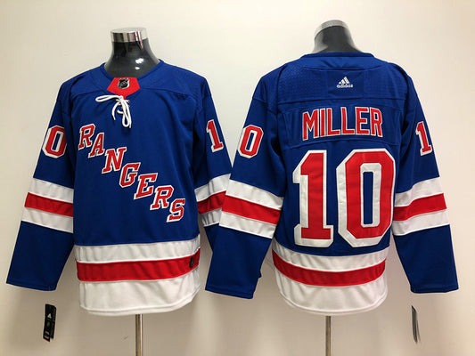 Men's New York Rangers J.T. Miller #10 Blue Player Game Jersey1