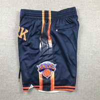 Men's New York Knicks Navy Statement Edition Pocket Shorts1