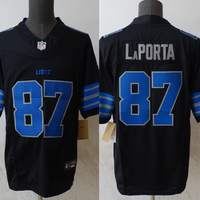 Men's Detroit Lions Sam LaPorta #87 Black Game Player Jersey