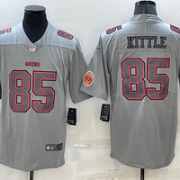 Men's San Francisco 49ers George Kittle #85 Gray Atmosphere Game Jersey1