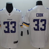 Men's Minnesota Vikings #33 Dalvin Cook Jersey1 White