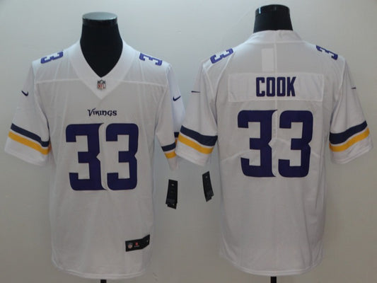 Men's Minnesota Vikings #33 Dalvin Cook Jersey1 White
