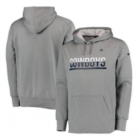 Men's Dallas Cowboys Gray Club Therma NFL Pullover Hoodie