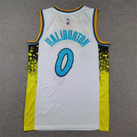 Men's Indiana Pacers Tyrese Haliburton #0 White 2024/25 Swingman Player Jersey1 - City Edition