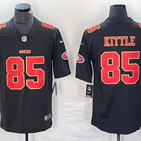 Men's San Francisco 49ers George Kittle #85 Black Fashion Game Jersey1