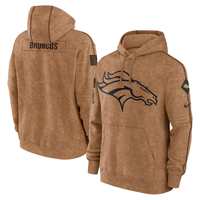Denver Broncos Brown 2023 Salute To Service Hoodie