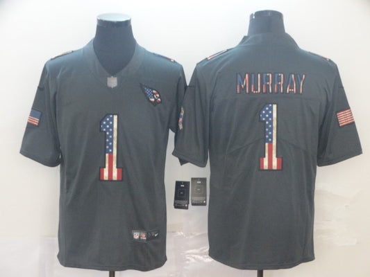 Men's Arizona Cardinals Kyler Murray #1 Black Game Team Jersey1