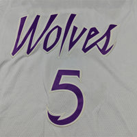 Men's Minnesota Timberwolves Anthony Edwards #5 White Swingman Player Jersey1