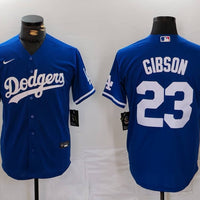Men's Los Angeles Dodgers Kirk Gibson #23 Royal Replica Player Jersey1