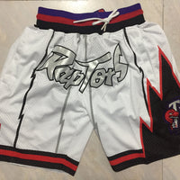 Men's Toronto Raptors White 1997-98 Hardwood Classics Basketball Shorts1