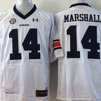 Men's Auburn Tigers Nick Marshall #14 White Player Game Jersey