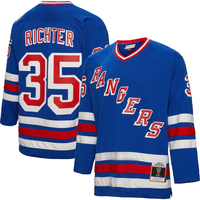 Men's New York Rangers Mike Richter #35 Blue Player Jersey1