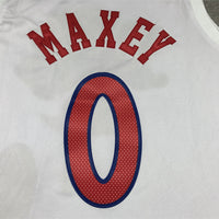 Men's Philadelphia 76ers Tyrese Maxey #0 White 2022/23 Swingman Jersey1 - City Edition