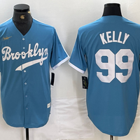 Men's Los Angeles Dodgers Joe Kelly #99 Light Blue Alternate Cooperstown Collection Player Jersey1