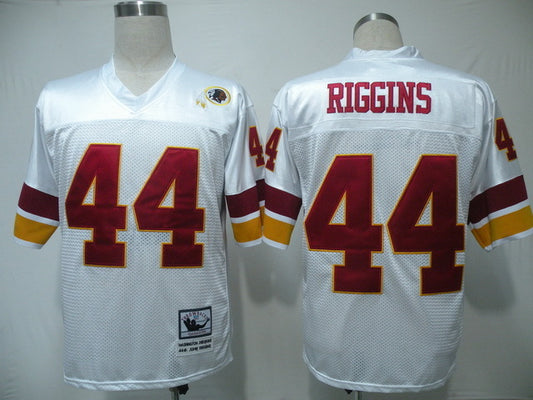 Men's Washington Redskins John Riggins Mitchell & Ness White Legacy Replica Jersey1