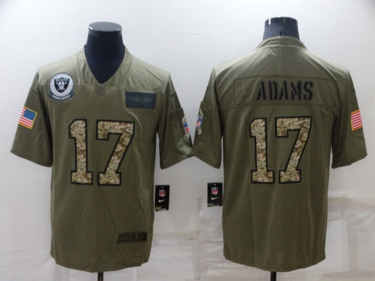 Men's Las Vegas Raiders Davante Adams #17 Brown Game Player Jersey1