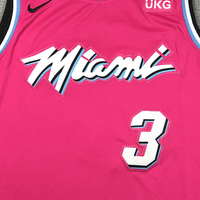 Men's Miami Heat Dwyane Wade #3 Pink Swingman Player Jersey1