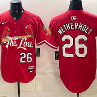 Men's St. Louis Cardinals JJ Wetherholt #26 Red 2024 City Connect Limited Player Jersey