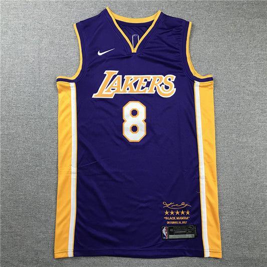 Men's Los Angeles Lakers Kobe Bryant Purple #8 Swingman Player Jersey1