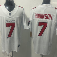 Men's Atlanta Falcons Bijan Robinson #7 White Game Player Jersey