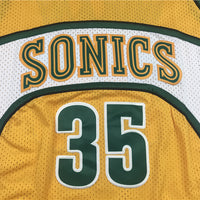 Men's Seattle SuperSonics Kevin Durant 2007-08 Yellow Hardwood Classics Swingman Jersey