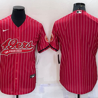 Men's San Francisco 49ers Red Blank Game Jersey1