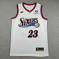 Men's Philadelphia 76ers LeBron James #23 White Swingman Jersey