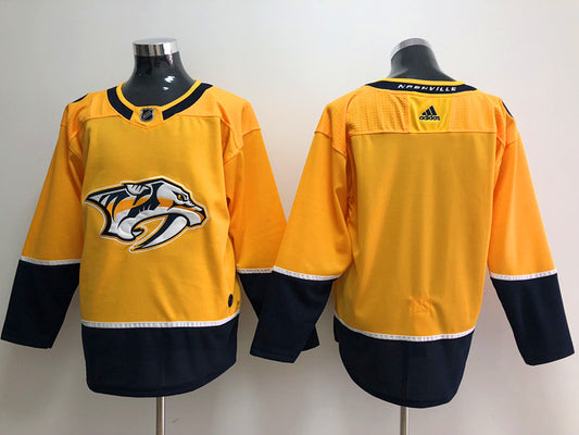Men's Nashville Predators Gold Breakaway Home Blank Jersey1