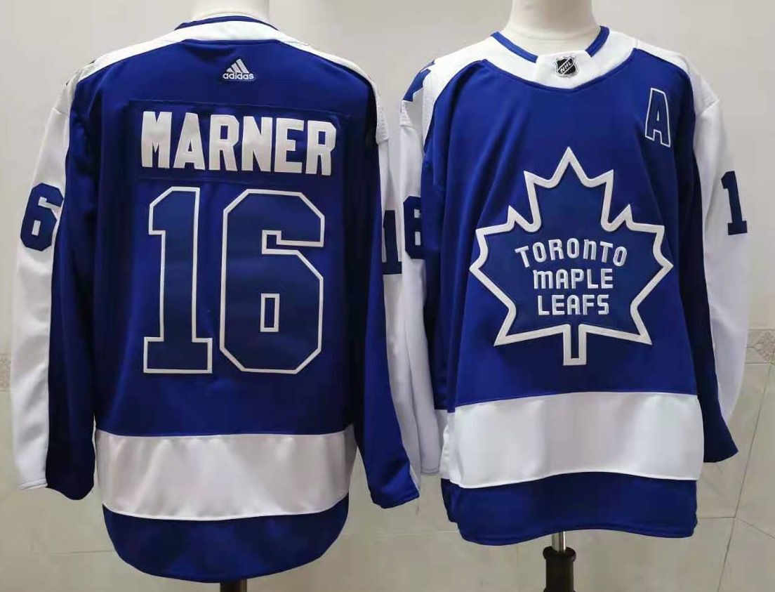 Men's Toronto Maple Leafs Mitch Marner #16 Blue Player Jersey1