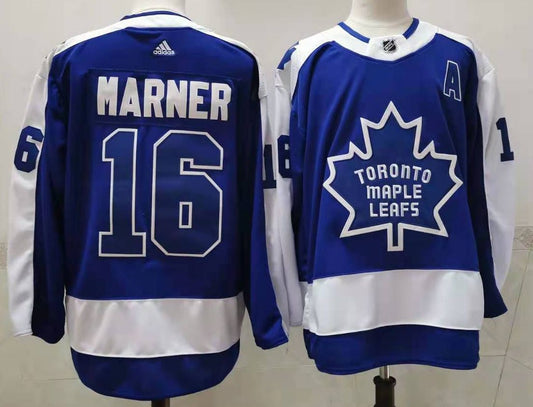 Men's Toronto Maple Leafs Mitch Marner #16 Blue Player Jersey1