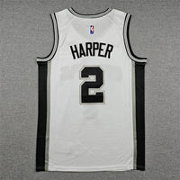 Men's San Antonio Spurs Dylan Harper #2 White Swingman Jersey - Association Edition