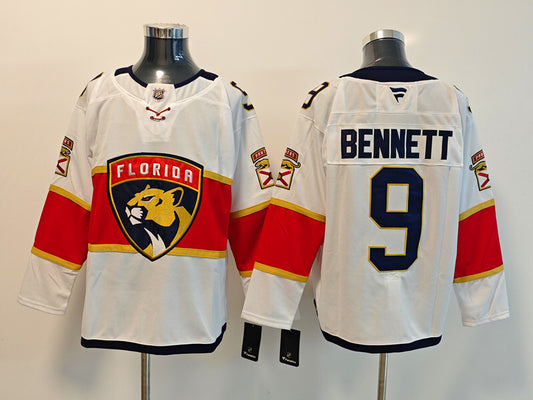Men's Florida Panthers Sam Bennett #9 Fanatics White Game Jersey