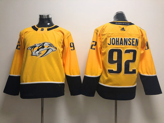 Men's Nashville Predators Ryan Johansen #92 Gold Home Breakaway Player Jersey1