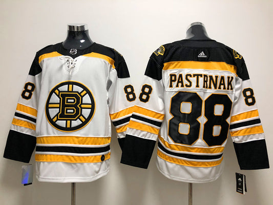 Men's Boston Bruins David Pastrnak #88 White Player Jersey1