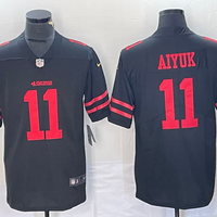 Men's San Francisco 49ers Brandon Aiyuk #11 Black Game Jersey1