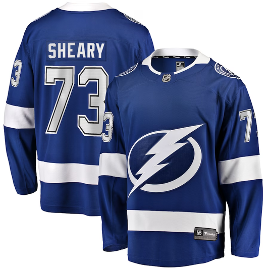 Men's Tampa Bay Lightning Conor Sheary #73 Blue Home Breakaway Player Jersey1
