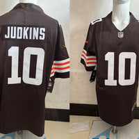 Men's Cleveland Browns Quinshon Judkins #10 Brown Game Jersey