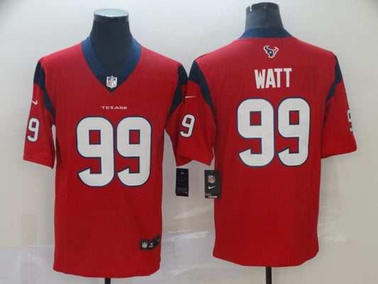 Men's Houston Texans J.J. Watt #99 Red Game Player Jersey1