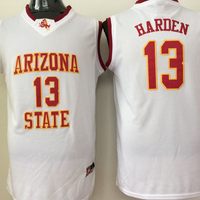 Men's Arizona State Sun Devils James Harden #13 White Player Game Jersey